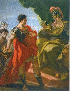 PELLEGRINI, Giovanni Antonio Mucius Scevola before Porsenna Spain oil painting artist